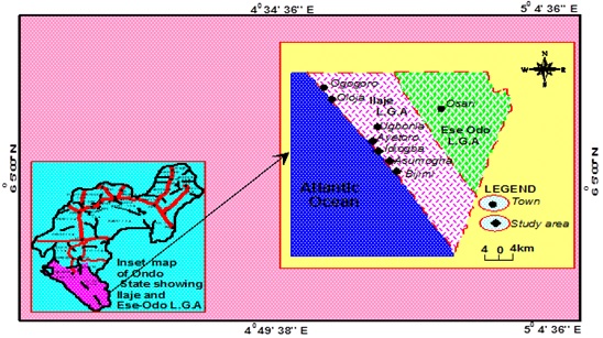 Fig: Coastal waters of Ondo State 