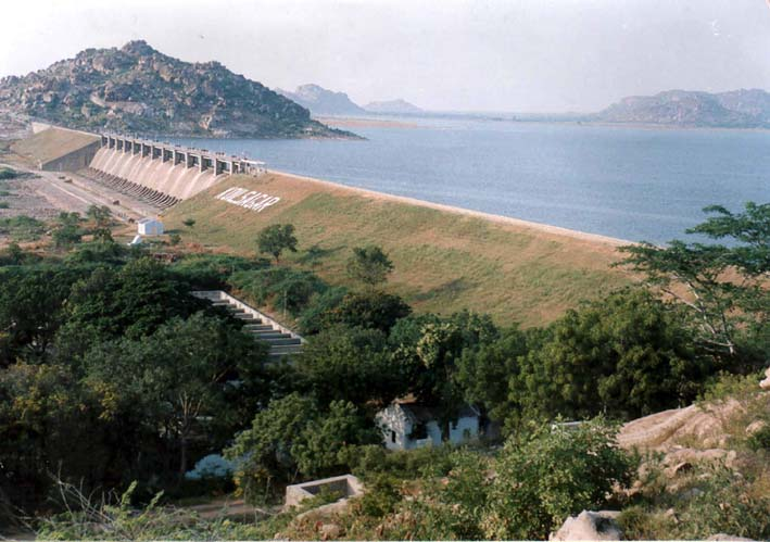 Fig: Koilsagar Reservoir.
